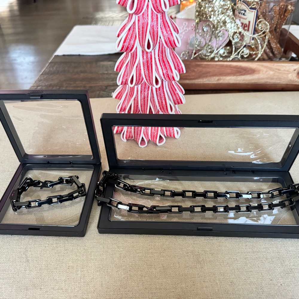 Black Chain Link Bracelet